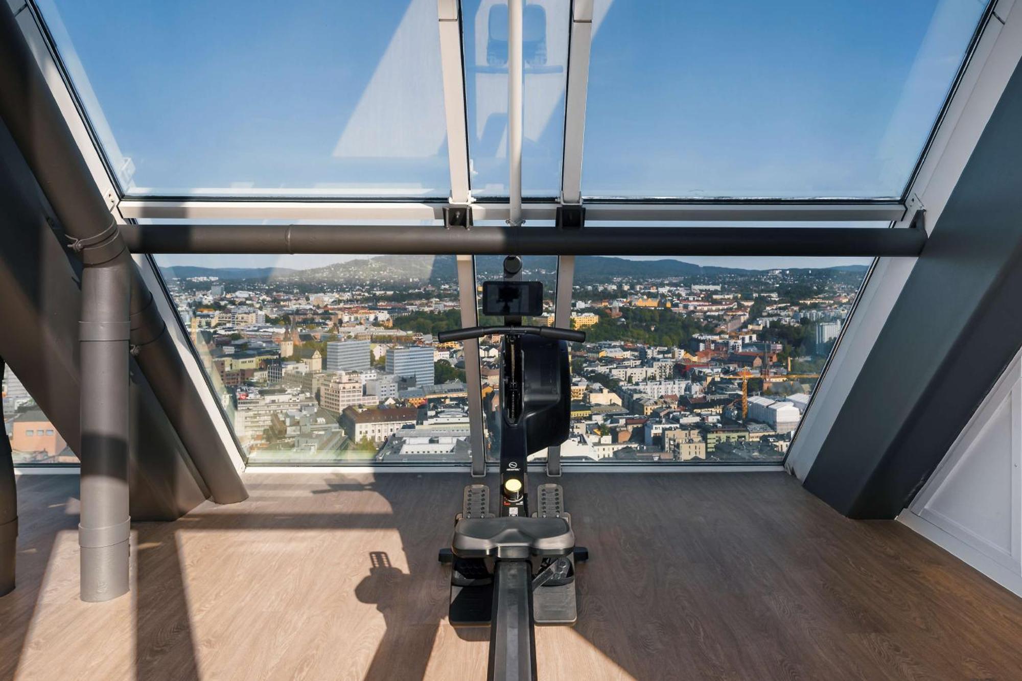 Radisson Blu Plaza Hotel, Oslo Exterior photo The view from the top of the Sky Gym